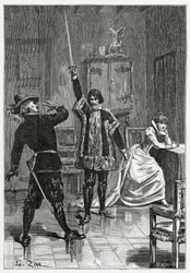 Ruy Blas konfrontiert Don Salluste, 19. Jahrhundert